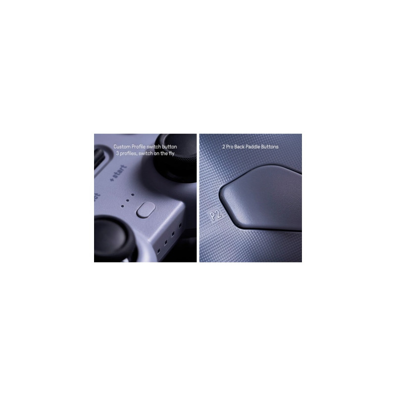 8BitDo Pro 2 Wired PS, Gamepad(grau)