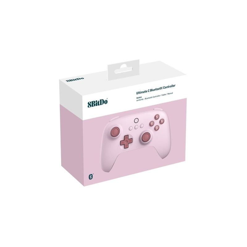 8BitDo Ultimate C Bluetooth, Gamepad(rosa)