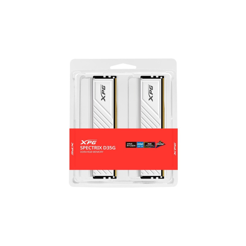ADATA DIMM 16 GB DDR4-3600 (2x 8 GB) Dual-Kit , Arbeitsspeicher(weiß, AX4U36008G18I-DTWHD35G, XPG Spectrix D35G, INTEL XMP)