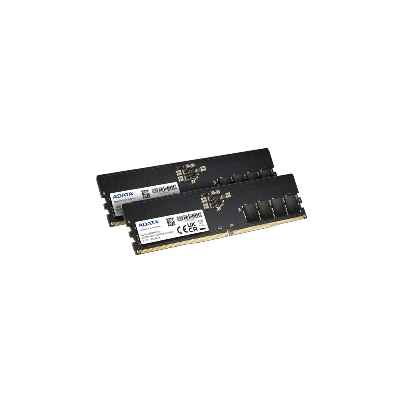 ADATA DIMM 32 GB DDR5-4800 (2x 16 GB) Dual-Kit, Arbeitsspeicher(schwarz, AD5U480016G-DT, Premier)