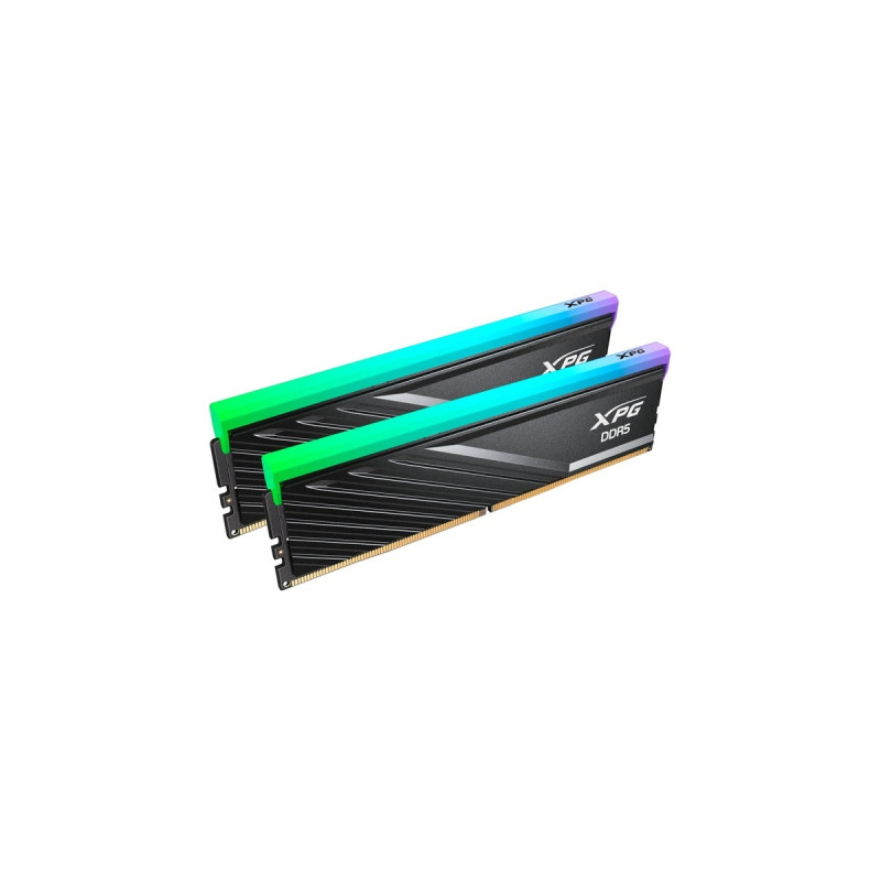 ADATA DIMM 32 GB DDR5-6000 (2x 16 GB) Dual-Kit, Arbeitsspeicher(schwarz, AX5U6000C3016G-DTLABRBK, XPG Lancer Blade RGB, INTEL XMP, AMD EXPO)