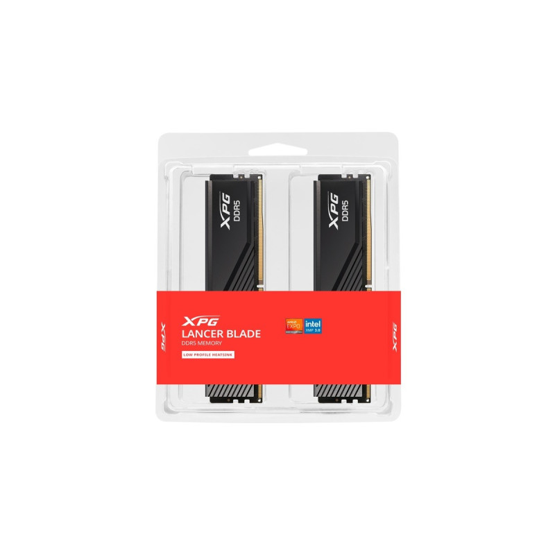 ADATA DIMM 32 GB DDR5-6400 (2x 16 GB) Dual-Kit, Arbeitsspeicher(schwarz, AX5U6400C3216G-DTLABBK, XPG Lancer Blade, INTEL XMP, AMD EXPO)