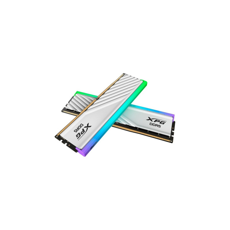 ADATA DIMM 48 GB DDR5-6400 (2x 24 GB) Dual-Kit, Arbeitsspeicher(weiß, AX5U6400C3224G-DTLABRWH, Lancer Blade RGB, INTEL XMP, AMD EXPO)