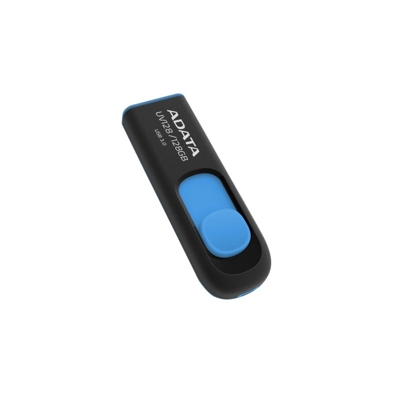ADATA Dash Drive UV128 64 GB, USB-Stick(schwarz/blau, USB-A 3.2 Gen 1)