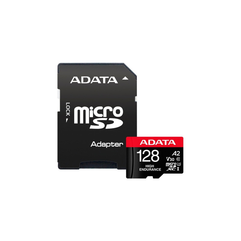 ADATA High Endurance 128 GB microSDXC, Speicherkarte(UHS-I U3, Class 10, V30, A2)