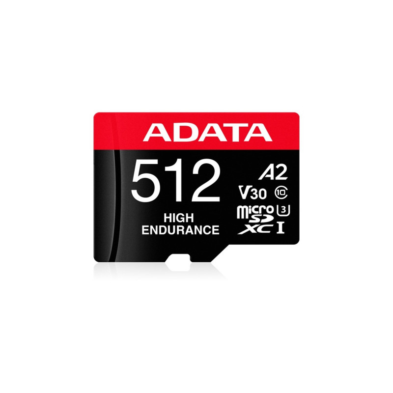 ADATA High Endurance 512 GB microSDXC, Speicherkarte(UHS-I U3, Class 10, V30, A2)