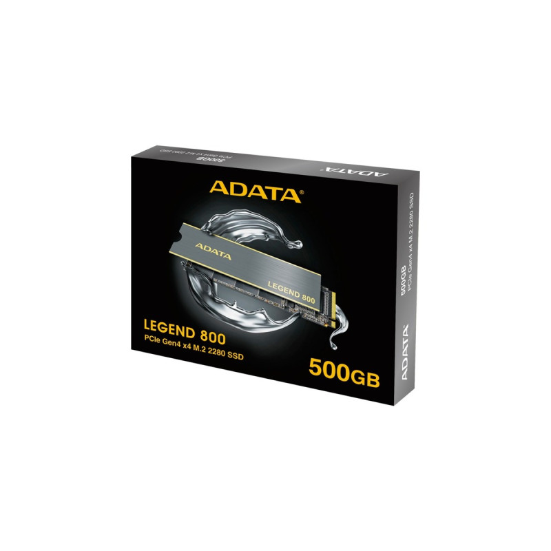 ADATA LEGEND 800 500 GB, SSD(grau/gold, PCIe 4.0 x4, NVMe 1.4, M.2 2280)