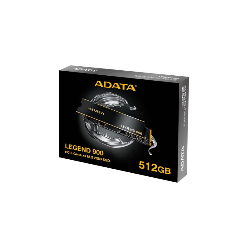 ADATA LEGEND 900 512 GB, SSD(schwarz/gold, PCIe 4.0 x4, NVMe 1.4, M.2 2280)