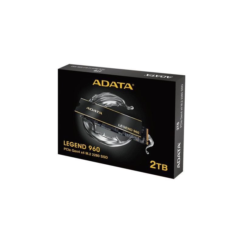 ADATA LEGEND 960 2 TB, SSD(dunkelgrau/gold, PCIe 4.0 x4, NVMe 1.4, M.2 2280)