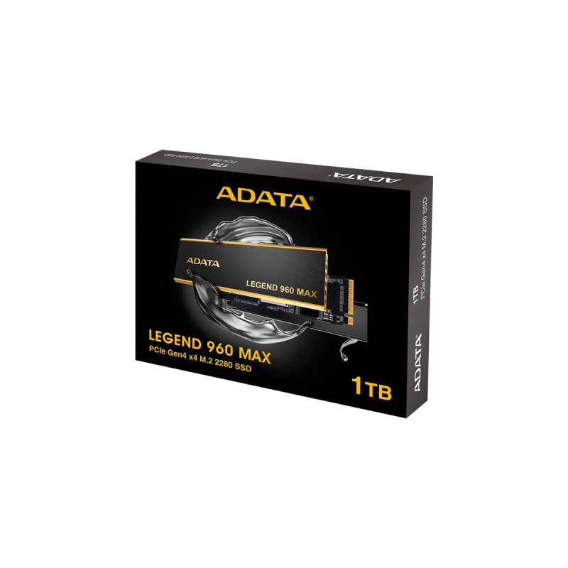 ADATA LEGEND 960 MAX 1 TB, SSD(dunkelgrau/gold, PCIe 4.0 x4, NVMe 1.4, M.2 2280)