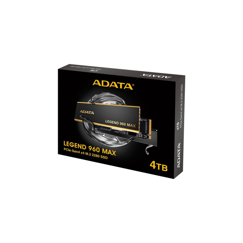 ADATA LEGEND 960 MAX 4 TB, SSD(dunkelgrau/gold, PCIe 4.0 x4, NVMe 1.4, M.2 2280)