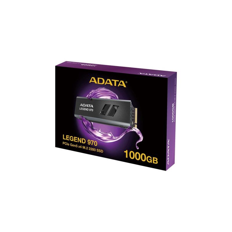 ADATA LEGEND 970 1 TB, SSD(schwarz/aluminium, PCIe 5.0 x4,NVMe 2.0 , M.2 2280)