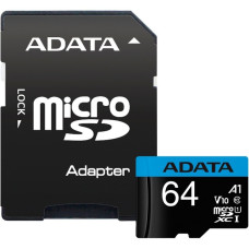 ADATA Premier 64 GB microSDXC, Speicherkarte(UHS-I U1, Class 10, V10, A1)