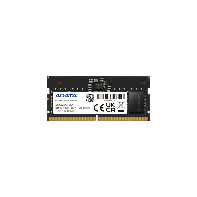 ADATA SO-DIMM 32 GB DDR5-4800, Arbeitsspeicher(schwarz, AD5S480032G-S, Premier)