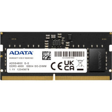 ADATA SO-DIMM 8 GB DDR5-4800, Arbeitsspeicher(schwarz, AD5S48008G-S, Premier)