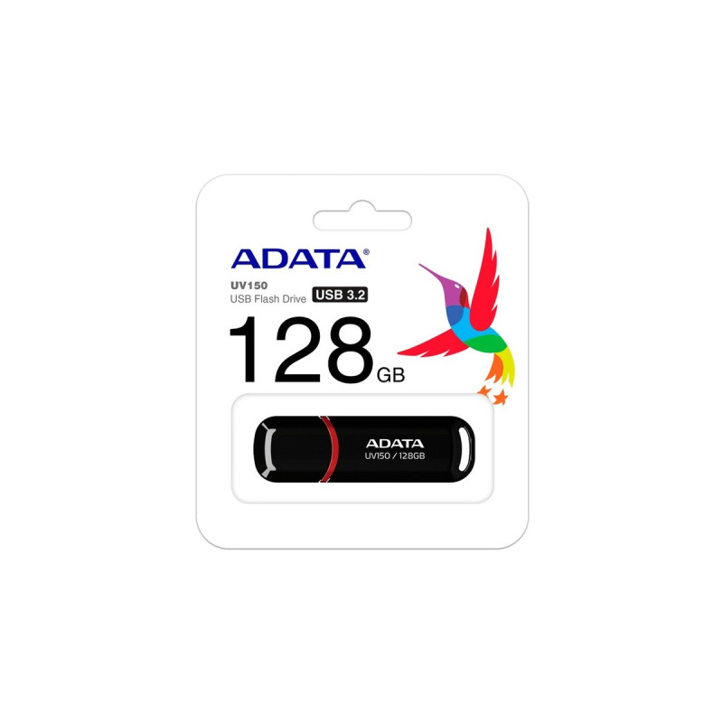 ADATA UV150 128 GB, USB-Stick(schwarz/rot, USB-A 3.2 Gen 1)