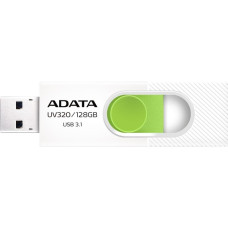 ADATA UV320 128 GB, USB-Stick(weiß/grün, USB-A 3.2 Gen 1)