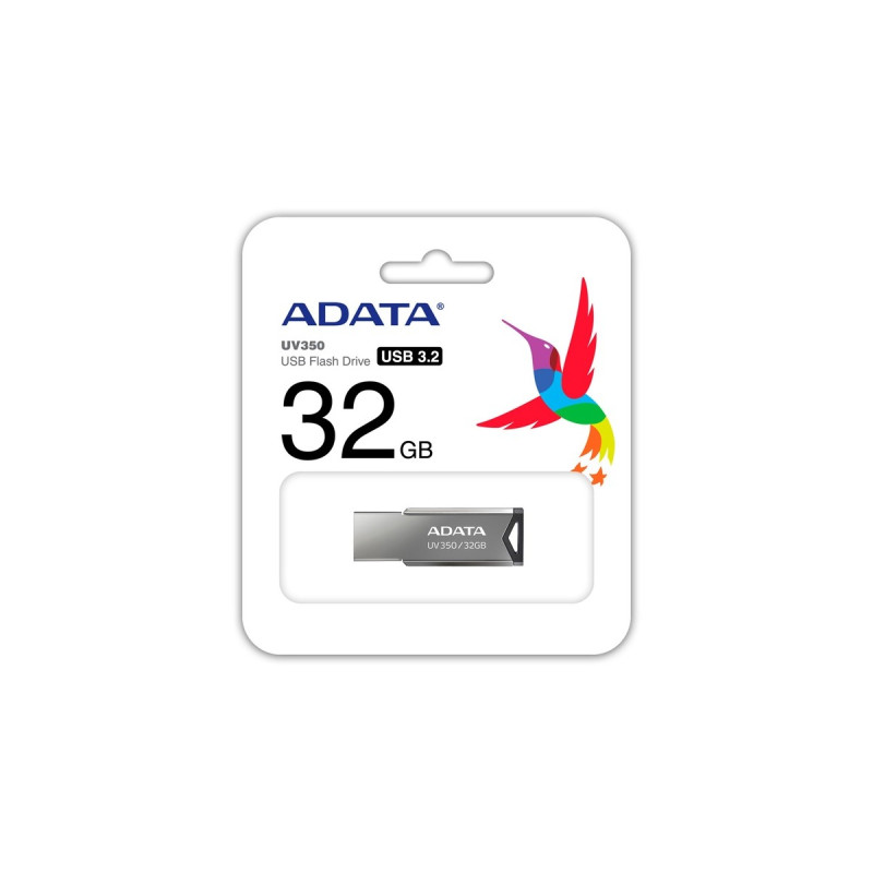 ADATA UV350 32 GB, USB-Stick(silber, USB-A 3.2 Gen 1, Retail)