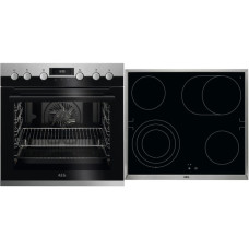 AEG HPG43R70M8, Herdset(edelstahl, inkl. FlexiRunners-Vollauszug)