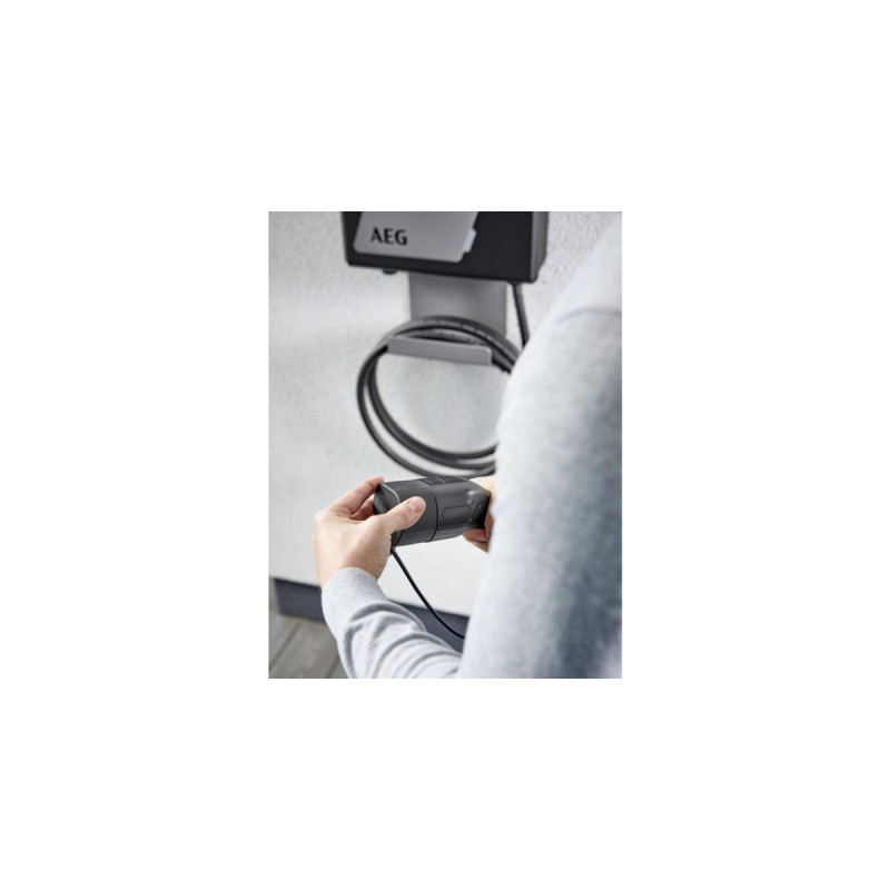 AEG WB 11 Wallbox, 11 kW(schwarz/grau, inkl. Kabelhalterung)