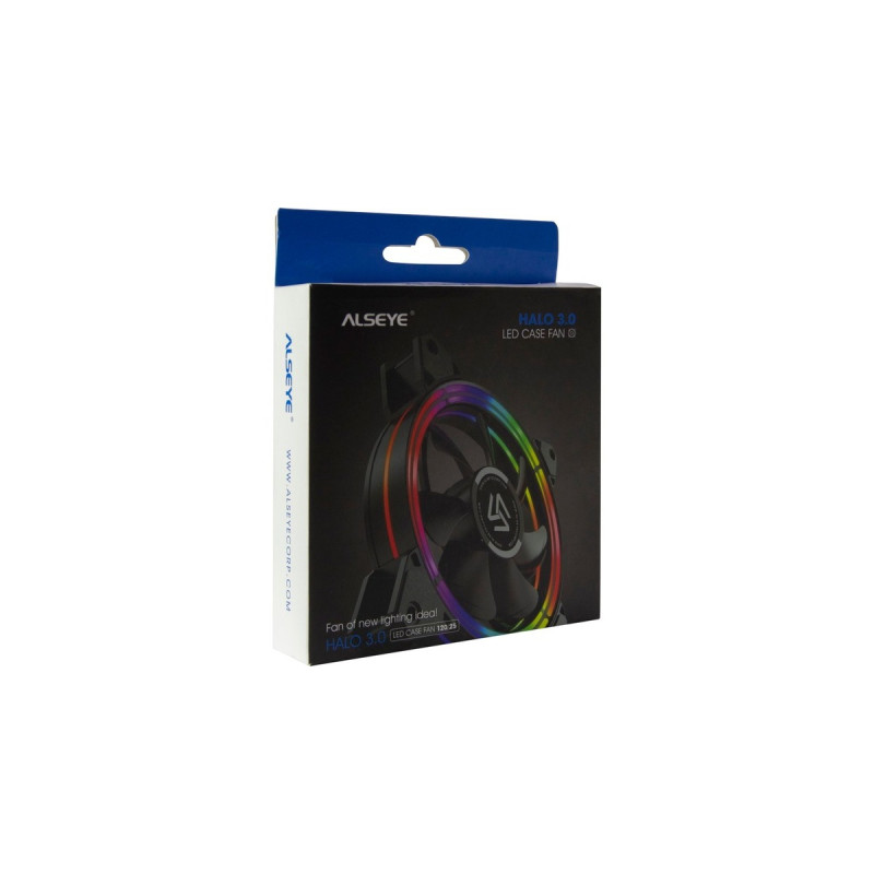 ALSEYE Halo 3.0 120x120x25 mm, Gehäuselüfter(schwarz)