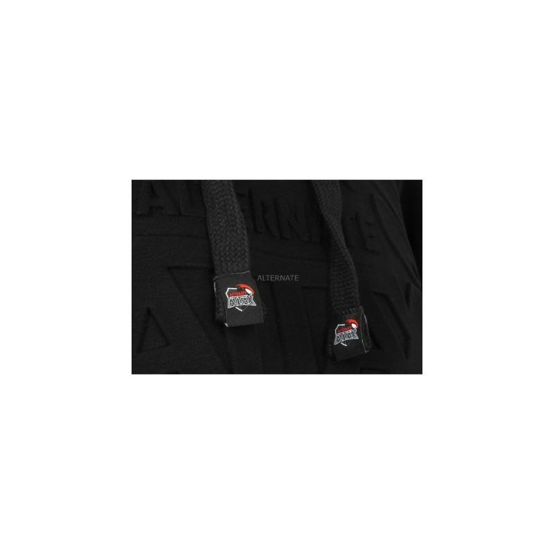 ALTERNATE ATTAX Hoodie (Logo geprägt) 4XL, Pullover(schwarz)