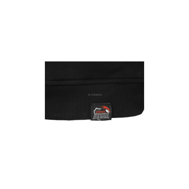 ALTERNATE ATTAX Hoodie (Logo geprägt) S, Pullover(schwarz)