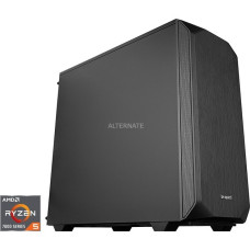 ALTERNATE Gaming-PC Silent Edition • RTX 4060 • AMD Ryzen™ 5 7500F • 16 GB RAM(schwarz/transparent, Windows 11 Home 64-Bit)
