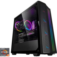 ALTERNATE Gaming-PC Window Edition • RTX 4060 Ti • AMD Ryzen™ 5 7500F • 16 GB RAM(schwarz/transparent, Windows 11 Home 64-Bit)