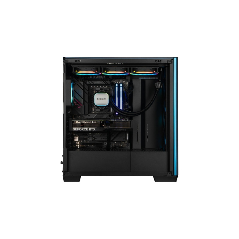 ALTERNATE Gaming-PC Window Edition • RTX 4070 • AMD Ryzen™ 5 7600X • 32 GB RAM(schwarz/transparent, Windows 11 Home 64-Bit)