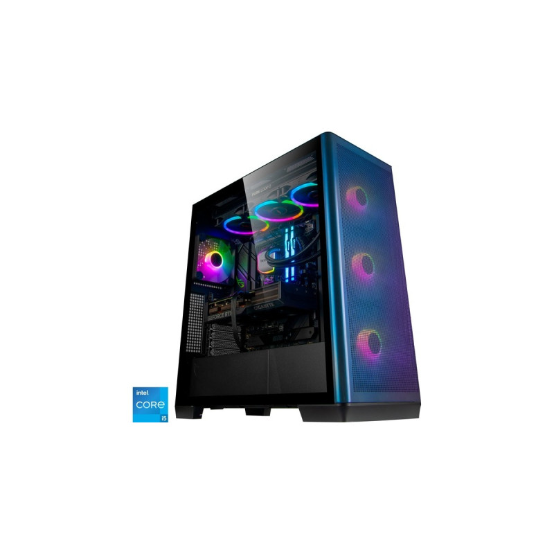 ALTERNATE Gaming-PC Window Edition • RTX 4070 • Intel® Core™ i5-14600KF • 32 GB RAM(schwarz/transparent, Windows 11 Home 64-Bit)