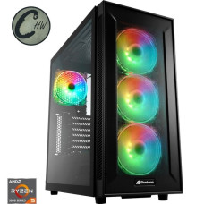 ALTERNATE x CHW Access Gaming-PC • RX 6750 XT • AMD Ryzen™ 5 5600 • 16 GB RAM(schwarz/transparent, ohne Betriebssystem)