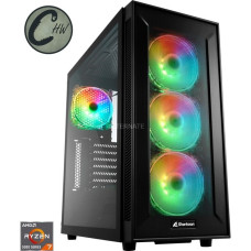 ALTERNATE x CHW Access + Gaming-PC • RX 7700 XT • AMD Ryzen™ 7 5700X • 32 GB RAM(schwarz/transparent, ohne Betriebssystem)