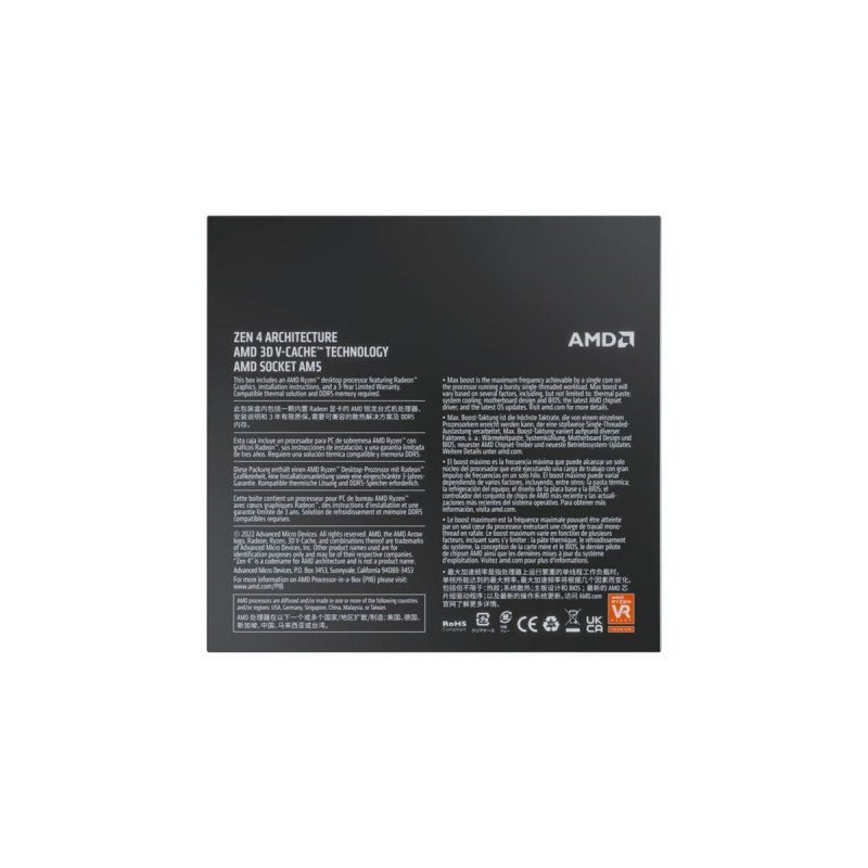 AMD Ryzen™ 9 7900X3D, Prozessor(Boxed-Version)