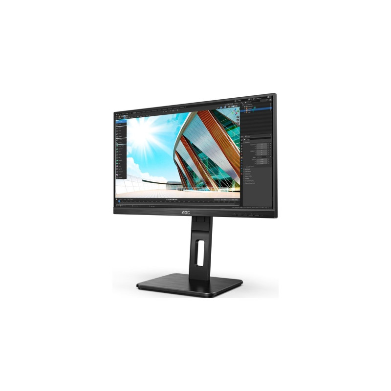 AOC 22P2Q, LED-Monitor(55 cm (22 Zoll), schwarz, FullHD, IPS, 75 Hz)