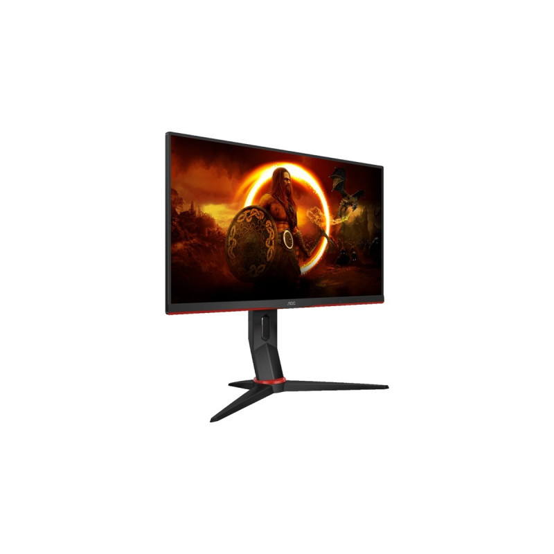 AOC 24G2SPU/BK, Gaming-Monitor(60.5 cm (23.8 Zoll), schwarz/rot, FullHD, Adaptive-Sync, IPS, 165Hz Panel)