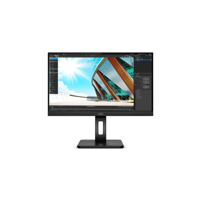 AOC 27P2C, LED-Monitor(69 cm (27 Zoll), schwarz, FullHD, IPS, 75 Hz, USB-C)