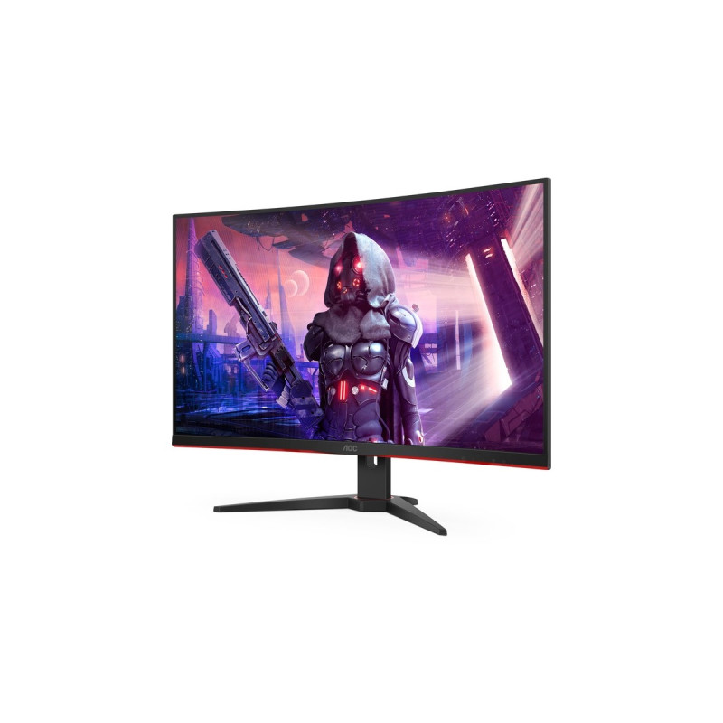 AOC CQ32G2SE/BK, Gaming-Monitor(80 cm (32 Zoll), schwarz/rot, QHD, VA, AMD Free-Sync, 165Hz Panel)