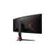 AOC CU34G2XE/BK, Gaming-Monitor(86 cm (34 Zoll), schwarz (matt)/rot, UWQHD, VA, Curved, 144Hz Panel)