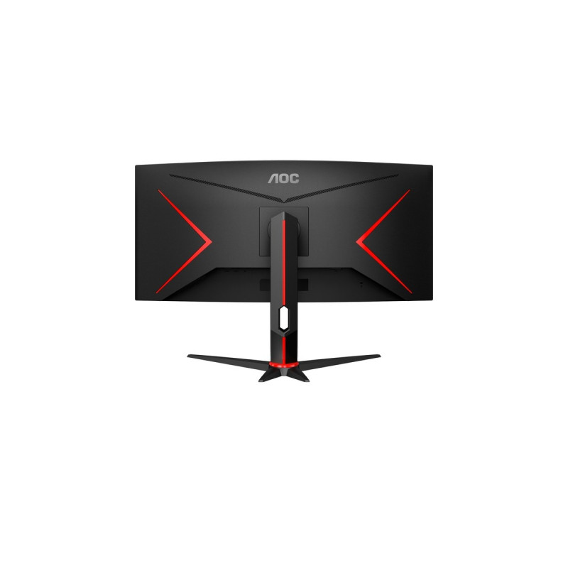 AOC CU34G2XE/BK, Gaming-Monitor(86 cm (34 Zoll), schwarz (matt)/rot, UWQHD, VA, Curved, 144Hz Panel)