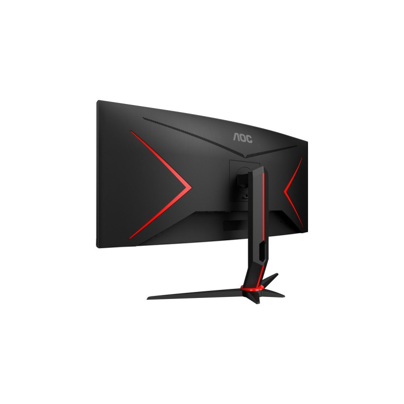 AOC CU34G2XE/BK, Gaming-Monitor(86 cm (34 Zoll), schwarz (matt)/rot, UWQHD, VA, Curved, 144Hz Panel)