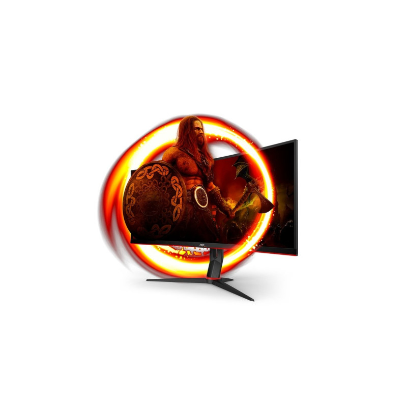 AOC CU34G2XE/BK, Gaming-Monitor(86 cm (34 Zoll), schwarz (matt)/rot, UWQHD, VA, Curved, 144Hz Panel)