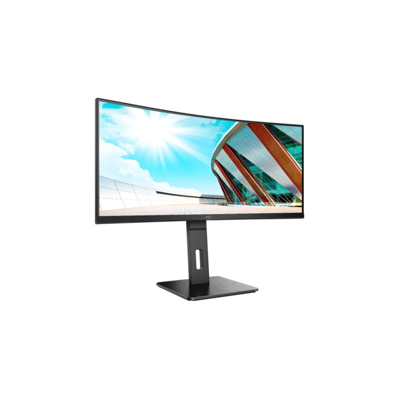 AOC CU34P2A, LED-Monitor(86 cm (34 Zoll), schwarz, UWQHD, VA, Curved, 1 ms, 100Hz Panel)