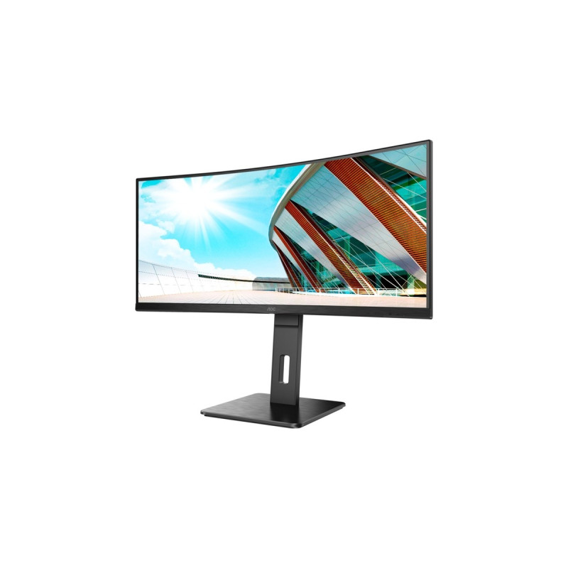 AOC CU34P2A, LED-Monitor(86 cm (34 Zoll), schwarz, UWQHD, VA, Curved, 1 ms, 100Hz Panel)
