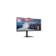 AOC CU34V5CW/BK, LED-Monitor(86.4 cm (34 Zoll), schwarz, WQHD, VA, HDMI, DisplayPort, FreeSync, Webcam, 100Hz Panel)