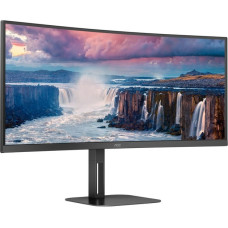 AOC CU34V5C/BK, LED-Monitor(86.4 cm (34 Zoll), schwarz, WQHD, VA, HDMI, DisplayPort, FreeSync, 100Hz Panel)