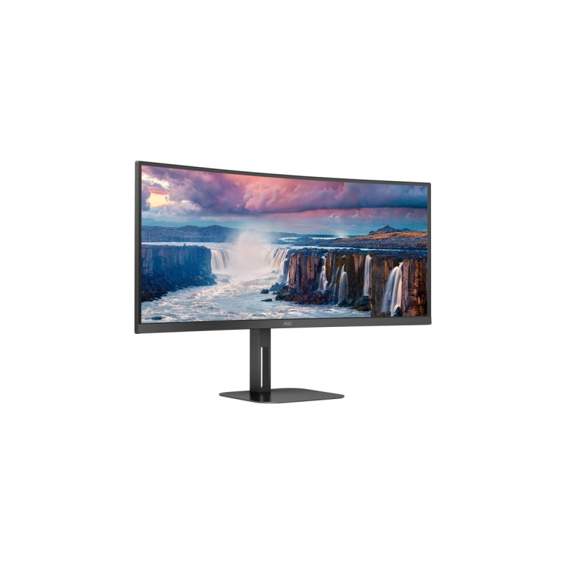 AOC CU34V5C/BK, LED-Monitor(86.4 cm (34 Zoll), schwarz, WQHD, VA, HDMI, DisplayPort, FreeSync, 100Hz Panel, Outlet)