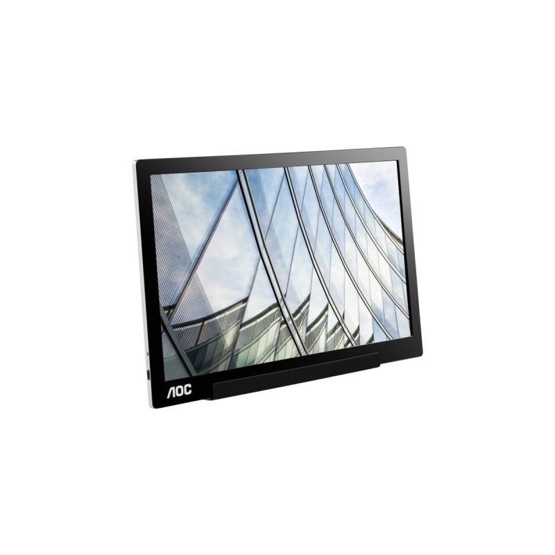 AOC I1601FWUX, LED-Monitor(39.6 cm (15.6 Zoll), schwarz/silber,FullHD, IPS, USB-C)