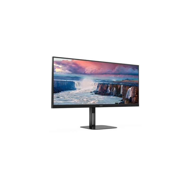 AOC U34V5C/BK, LED-Monitor(86.4 cm (34 Zoll), schwarz, WQHD, VA, USB-C, 100Hz Panel)