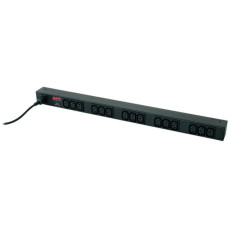 APC Basic Rack PDU Zero U 16A AP9572, Steckdosenleiste(schwarz, 2,5 Meter Kabel)